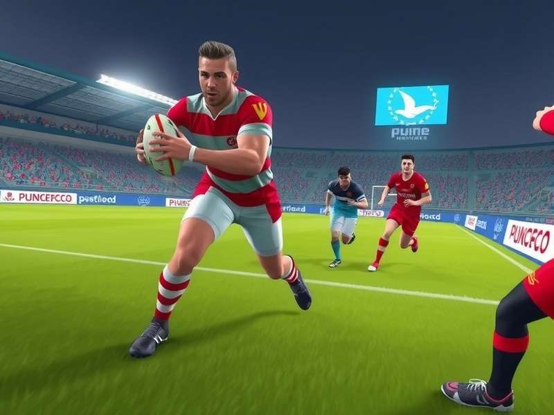 Pune Rugby Mavericks gameplay screenshot showing rugby action